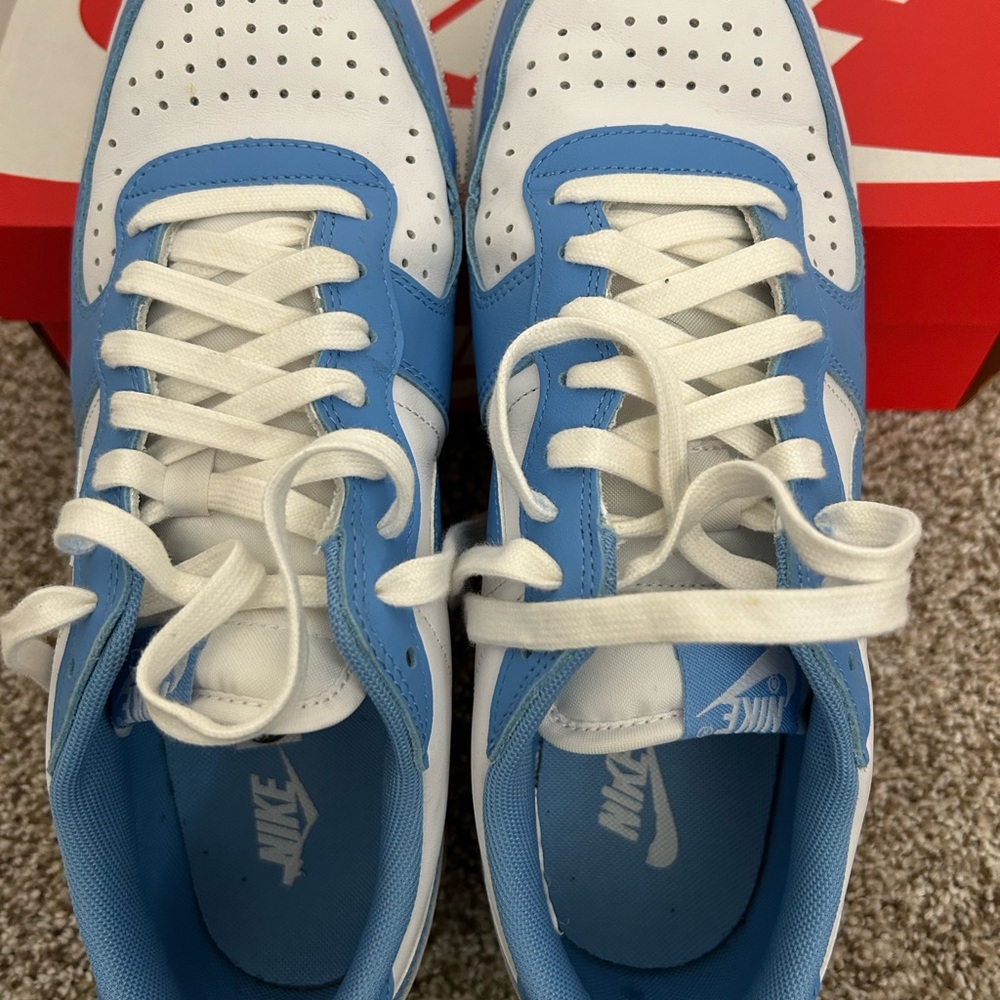 Nike Men's Sky Blue and White Sneakers
Nike Terminator Low, FQ8748 412, size 9.5